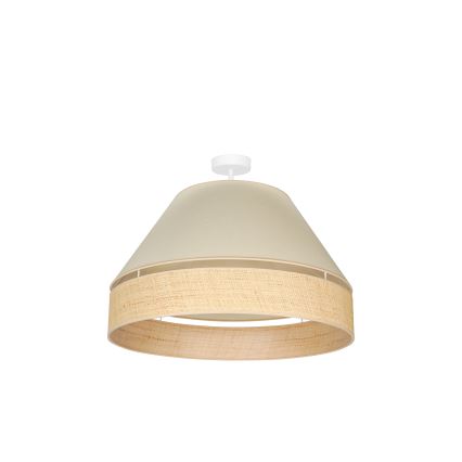 Duolla - Aufbauleuchte YUTE AVIGNON 1xE27/15W/230V d 60 cm cremefarben/beige