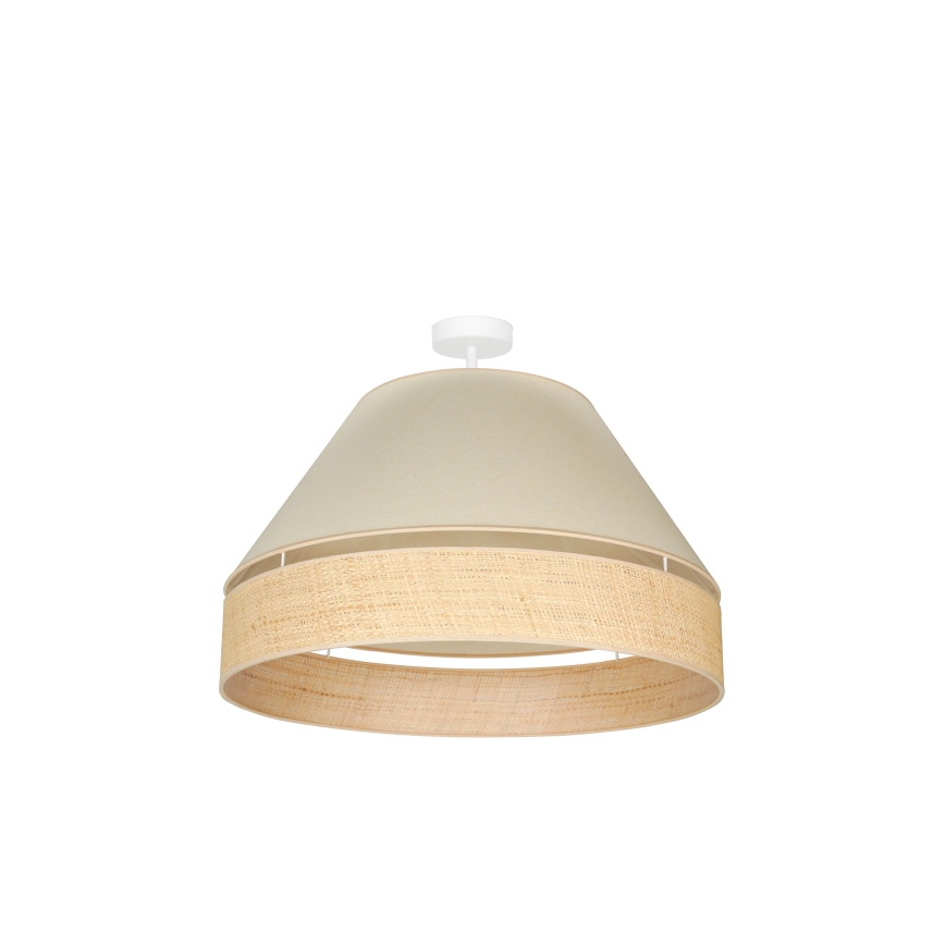 Duolla - Aufbauleuchte YUTE AVIGNON 1xE27/15W/230V d 60 cm cremefarben/beige