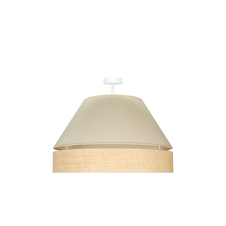 Duolla - Aufbauleuchte YUTE AVIGNON 1xE27/15W/230V d 60 cm cremefarben/beige