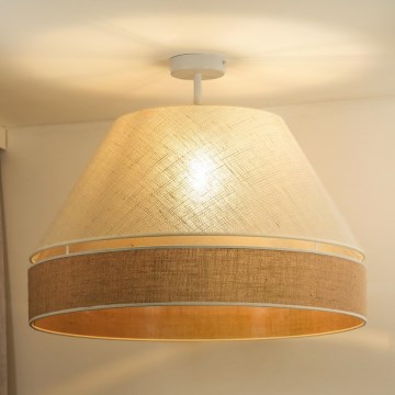 Duolla - Aufbauleuchte YUTE AVIGNON 1xE27/15W/230V d 60 cm grau/braun