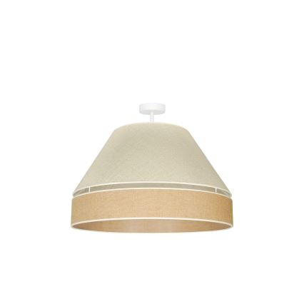 Duolla - Aufbauleuchte YUTE AVIGNON 1xE27/15W/230V d 60 cm grau/braun