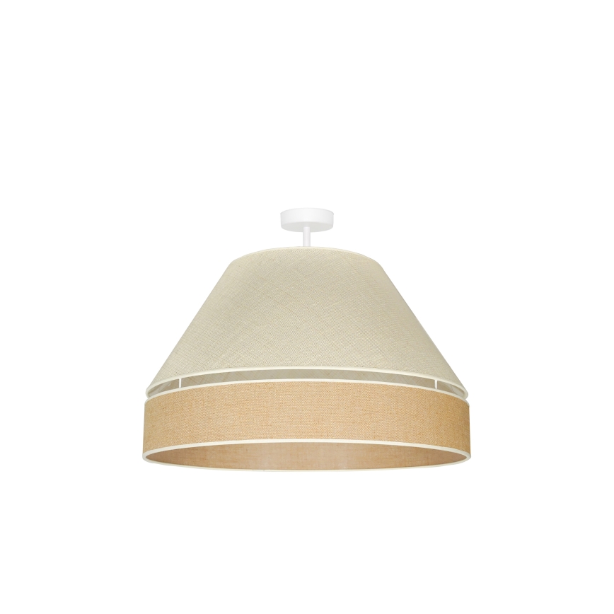 Duolla - Aufbauleuchte YUTE AVIGNON 1xE27/15W/230V d 60 cm grau/braun