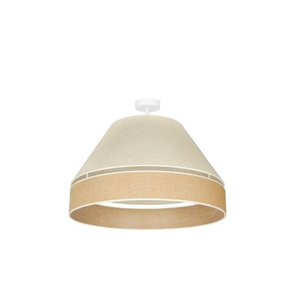 Duolla - Aufbauleuchte YUTE AVIGNON 1xE27/15W/230V d 60 cm grau/braun