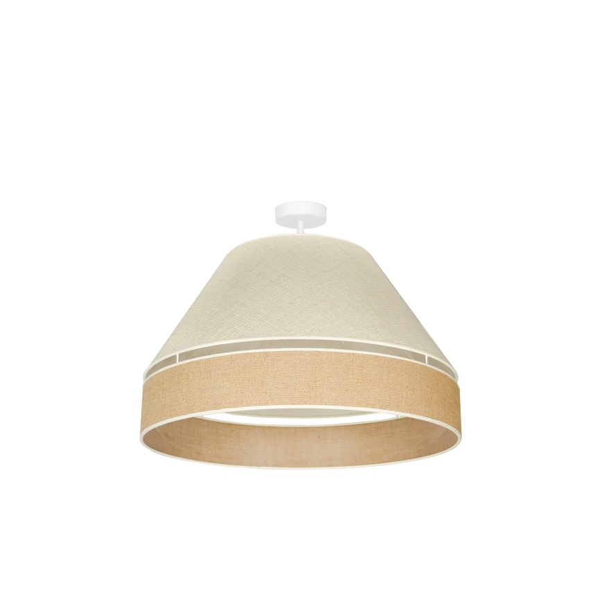 Duolla - Aufbauleuchte YUTE AVIGNON 1xE27/15W/230V d 60 cm grau/braun