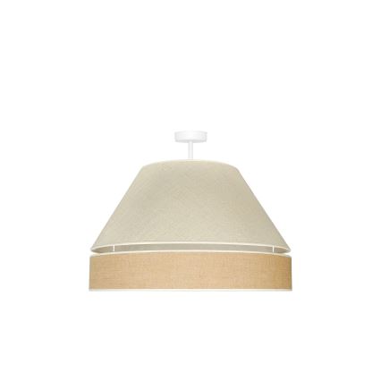 Duolla - Aufbauleuchte YUTE AVIGNON 1xE27/15W/230V d 60 cm grau/braun
