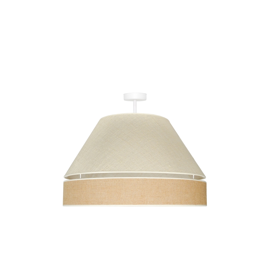 Duolla - Aufbauleuchte YUTE AVIGNON 1xE27/15W/230V d 60 cm grau/braun