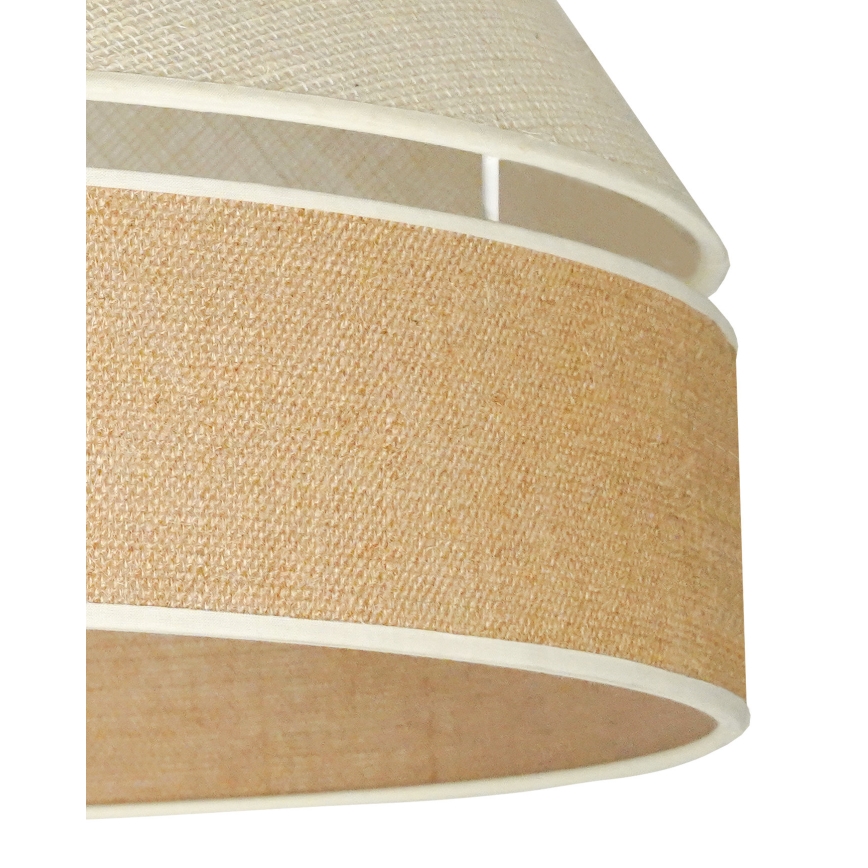 Duolla - Aufbauleuchte YUTE AVIGNON 1xE27/15W/230V d 60 cm grau/braun