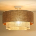 Duolla - Aufbauleuchte YUTE BOHO 1xE27/15W/230V d 45 cm braun/cremefarben