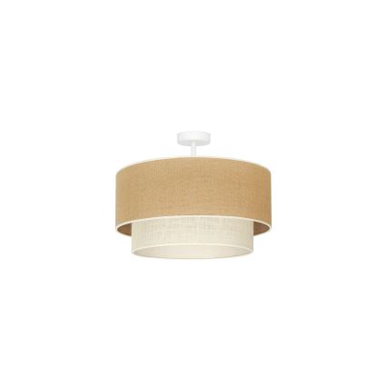 Duolla - Aufbauleuchte YUTE BOHO 1xE27/15W/230V d 45 cm braun/cremefarben