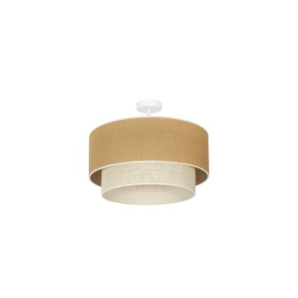 Duolla - Aufbauleuchte YUTE BOHO 1xE27/15W/230V d 45 cm braun/cremefarben