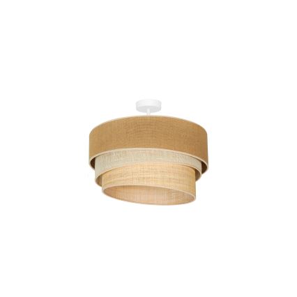Duolla - Aufbauleuchte YUTE TRIO 1xE27/15W/230V d 45 cm braun/grau/beige