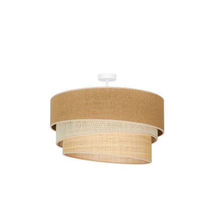 Duolla - Aufbauleuchte YUTE TRIO 3xE27/15W/230V d 60 cm braun/grau/beige