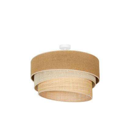 Duolla - Aufbauleuchte YUTE TRIO 3xE27/15W/230V d 60 cm braun/grau/beige