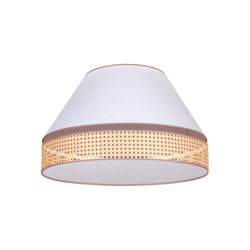 Duolla - Deckenleuchte AVIGNON 3xE27/15W/230V d 60 cm weiß/Rattan
