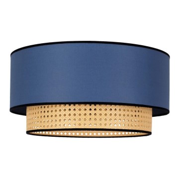 Duolla - Deckenleuchte BOHO 1xE27/15W/230V d 45 cm blau/Rattan