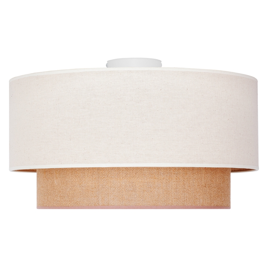 Duolla - Deckenleuchte BOHO 1xE27/15W/230V Durchmesser 45 cm beige/braun