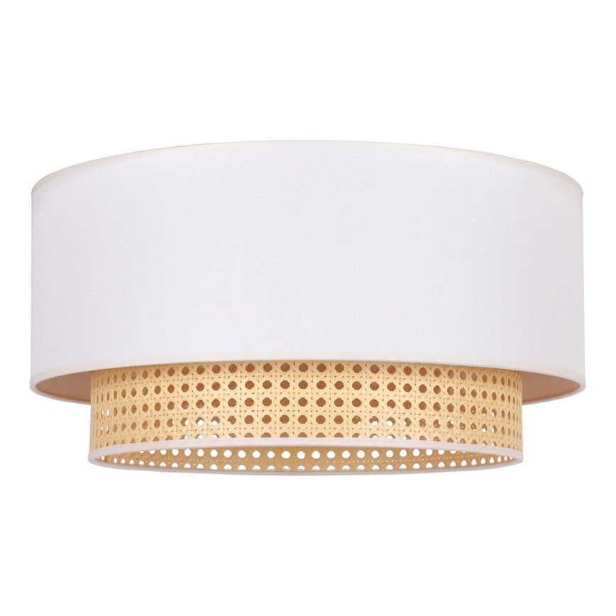 Duolla - Deckenleuchte BOHO 3xE27/15W/230V Ø 60 cm creme/Rattan