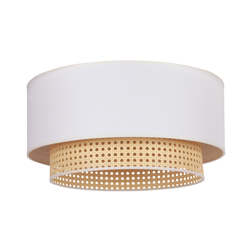 Duolla - Deckenleuchte BOHO 3xE27/15W/230V Ø 60 cm creme/Rattan