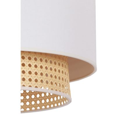 Duolla - Deckenleuchte BOHO 3xE27/15W/230V Ø 60 cm creme/Rattan