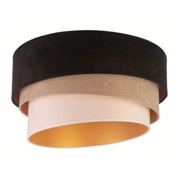 Duolla - Deckenleuchte DEVON 1xE27/40W/230V d 45 cm schwarz/beige