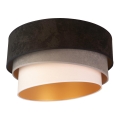Duolla - Deckenleuchte DEVON 1xE27/40W/230V Ø 45 cm schwarz/grau/beige