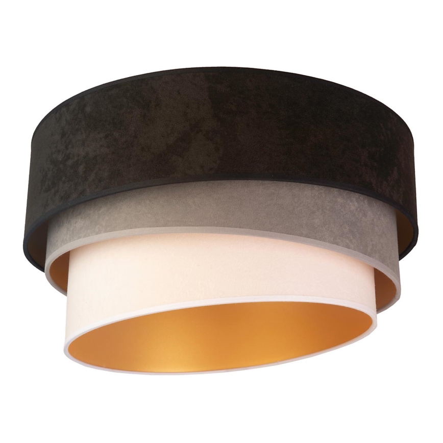 Duolla - Deckenleuchte DEVON 1xE27/40W/230V Ø 45 cm schwarz/grau/beige