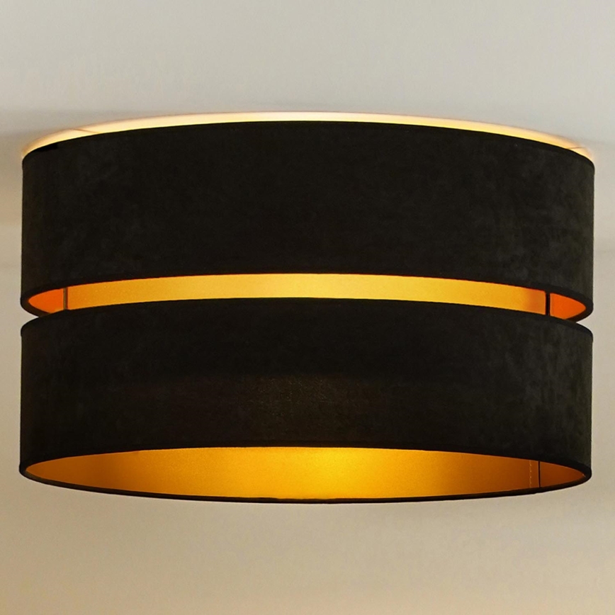 Duolla - Deckenleuchte DUO 1xE27/40W/230V Ø 40 cm schwarz/gold