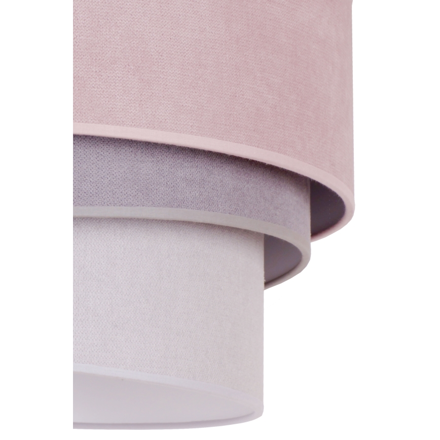 Duolla - Deckenleuchte TRIO 1xE27/15W/230V Ø 45 cm rosa/grau/weiß