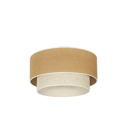 Duolla - Deckenleuchte YUTE BOHO 3xE27/15W/230V d 60 cm braun/cremefarben