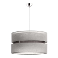 Duolla - Hängeleuchte an Kabel DUO 1xE27/15W/230V Ø 40 cm grau