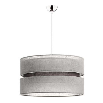 Duolla - Hängeleuchte an Kabel DUO 1xE27/15W/230V Ø 40 cm grau