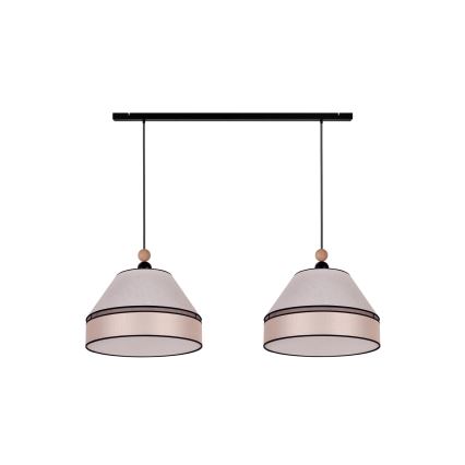 Duolla - Hängeleuchte an Schnur AVIGNON 2xE27/15W/230V beige