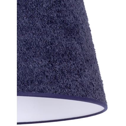 Duolla - Hängeleuchte an Schnur BOUCLE 1xE27/15W/230V d 50 cm blau