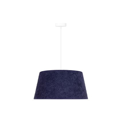 Duolla - Hängeleuchte an Schnur BOUCLE 1xE27/15W/230V d 50 cm blau