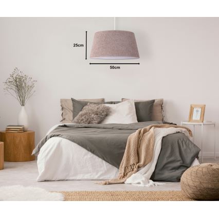 Duolla - Hängeleuchte an Schnur BOUCLE 1xE27/15W/230V d 50 cm braun