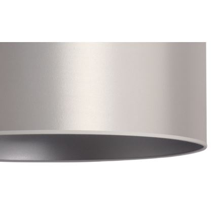 Duolla - Hängeleuchte an Schnur CANNES 1xE27/15W/230V d 45 cm silbern