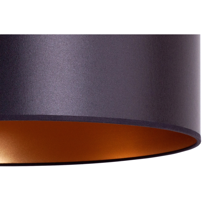 Duolla - Hängeleuchte an Schnur CANNES 1xE27/15W/230V d 50 cm schwarz/kupfern