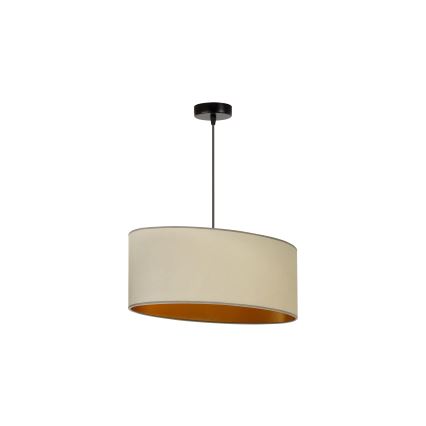 Duolla - Hängeleuchte an Schnur OVAL VEGAN 1xE27/15W/230V beige