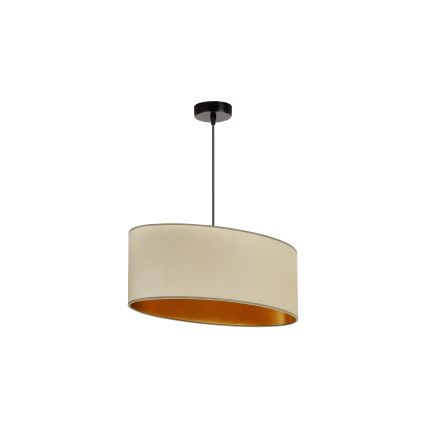 Duolla - Hängeleuchte an Schnur OVAL VEGAN 1xE27/15W/230V beige