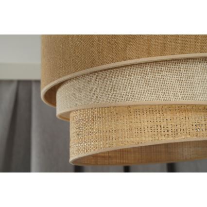 Duolla - Hängeleuchte an Schnur YUTE TRIO 1xE27/15W/230V d 45 cm braun/grau/beige