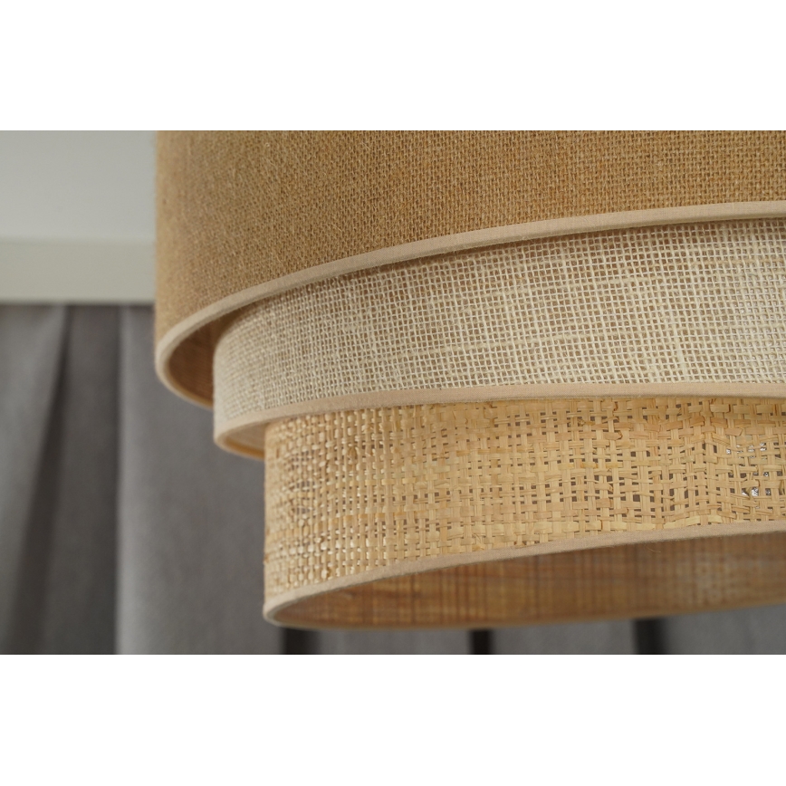 Duolla - Hängeleuchte an Schnur YUTE TRIO 1xE27/15W/230V d 45 cm braun/grau/beige
