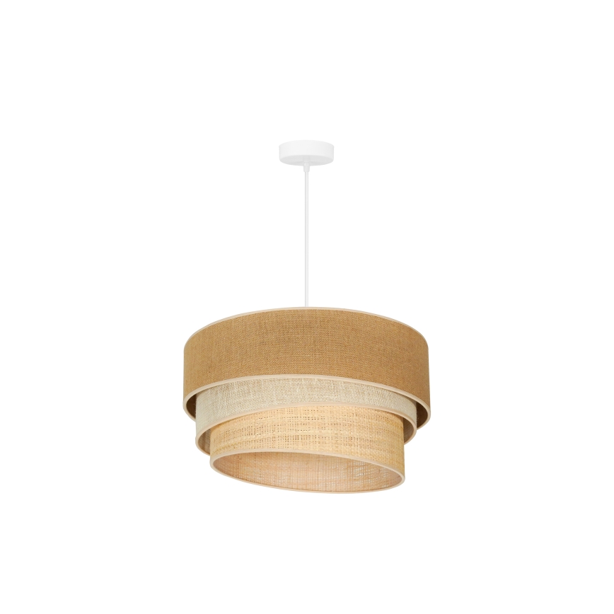 Duolla - Hängeleuchte an Schnur YUTE TRIO 1xE27/15W/230V d 45 cm braun/grau/beige