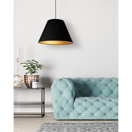 Duolla - Hängeleuchte ANNA 1xE27/40W/230V d 45 cm schwarz