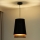 Duolla - Hängeleuchte BELL SHINY 1xE27/15W/230V d 25 cm schwarz/kupfern