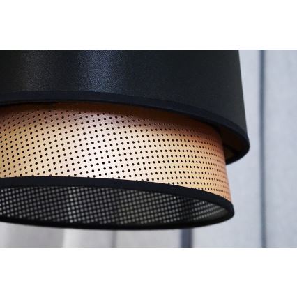 Duolla - Hängeleuchte BELL SHINY 1xE27/15W/230V d 25 cm schwarz/kupfern