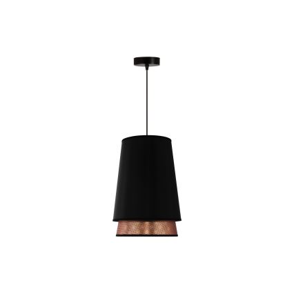 Duolla - Hängeleuchte BELL SHINY 1xE27/15W/230V d 25 cm schwarz/kupfern