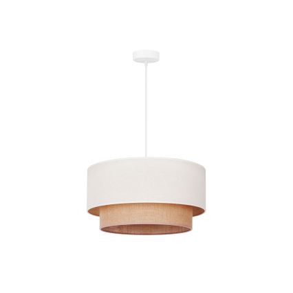 Duolla - Hängeleuchte BOHO 1xE27/15W/230V beige/braun