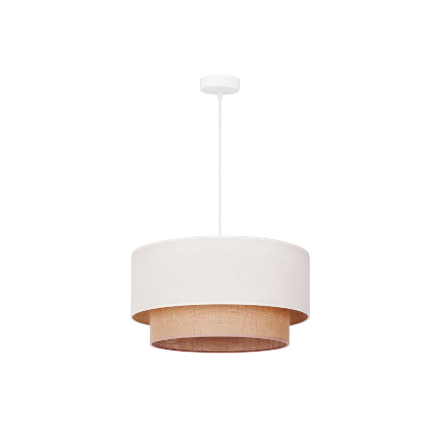 Duolla - Hängeleuchte BOHO 1xE27/15W/230V beige/braun