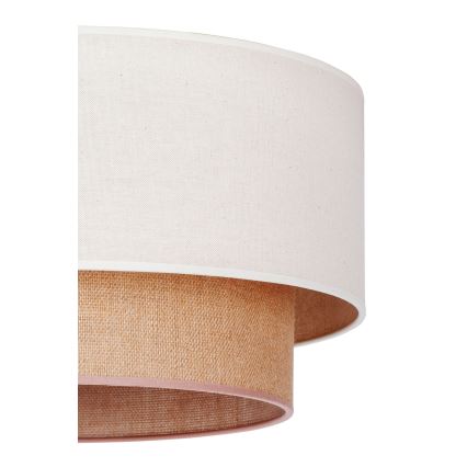 Duolla - Hängeleuchte BOHO 1xE27/15W/230V beige/braun