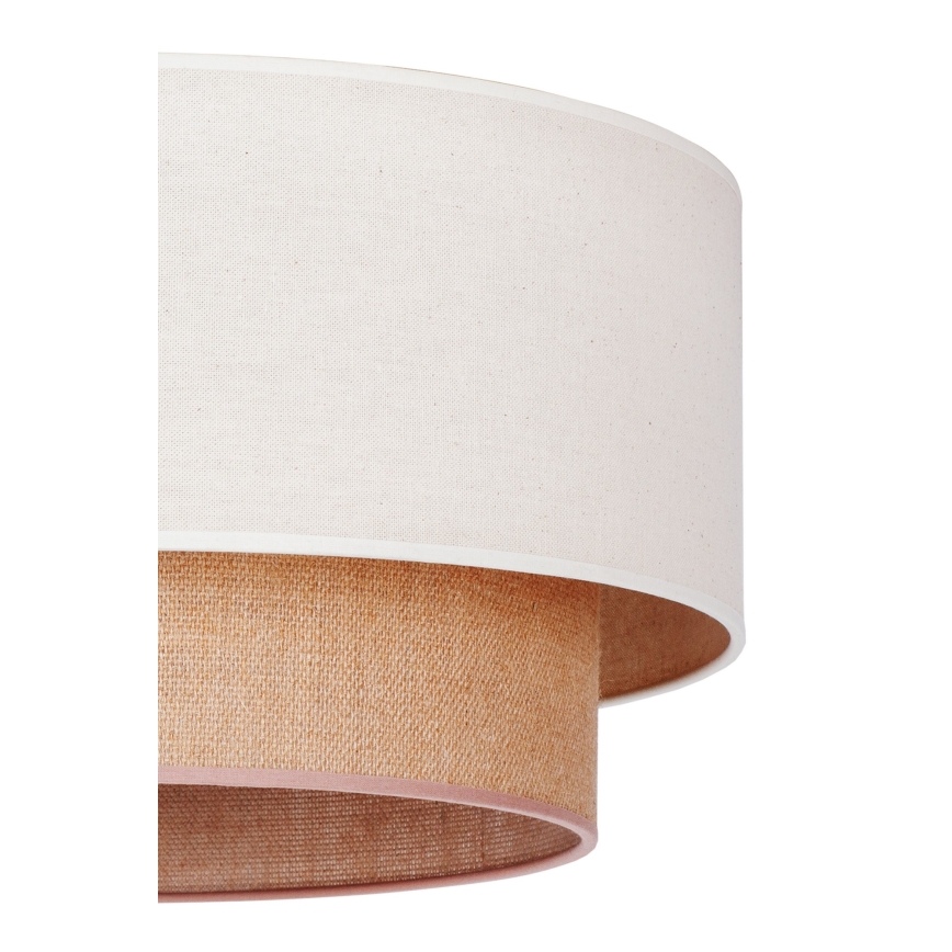 Duolla - Hängeleuchte BOHO 1xE27/15W/230V beige/braun